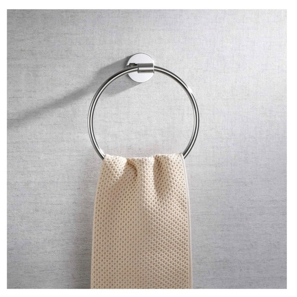 🔴 3/$25 Polished Steel Towel Ring Holder - Picture 1 of 7